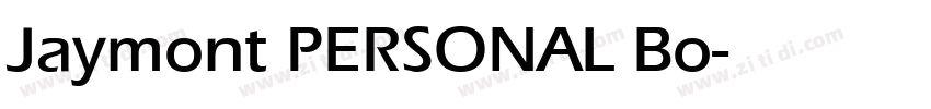 Jaymont PERSONAL Bo字体转换